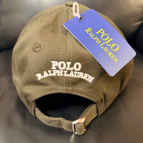UNISEX POLO RALPH LAUREN CLASSIC TWILL GREEN BEAR SPORT CAP - Picture 2 of 4
